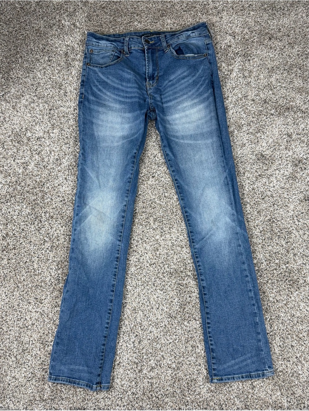 Sz 29 X 32 Men’s Aero Aeropostale Slim Straight Cotton Denim Blue Jeans Faded